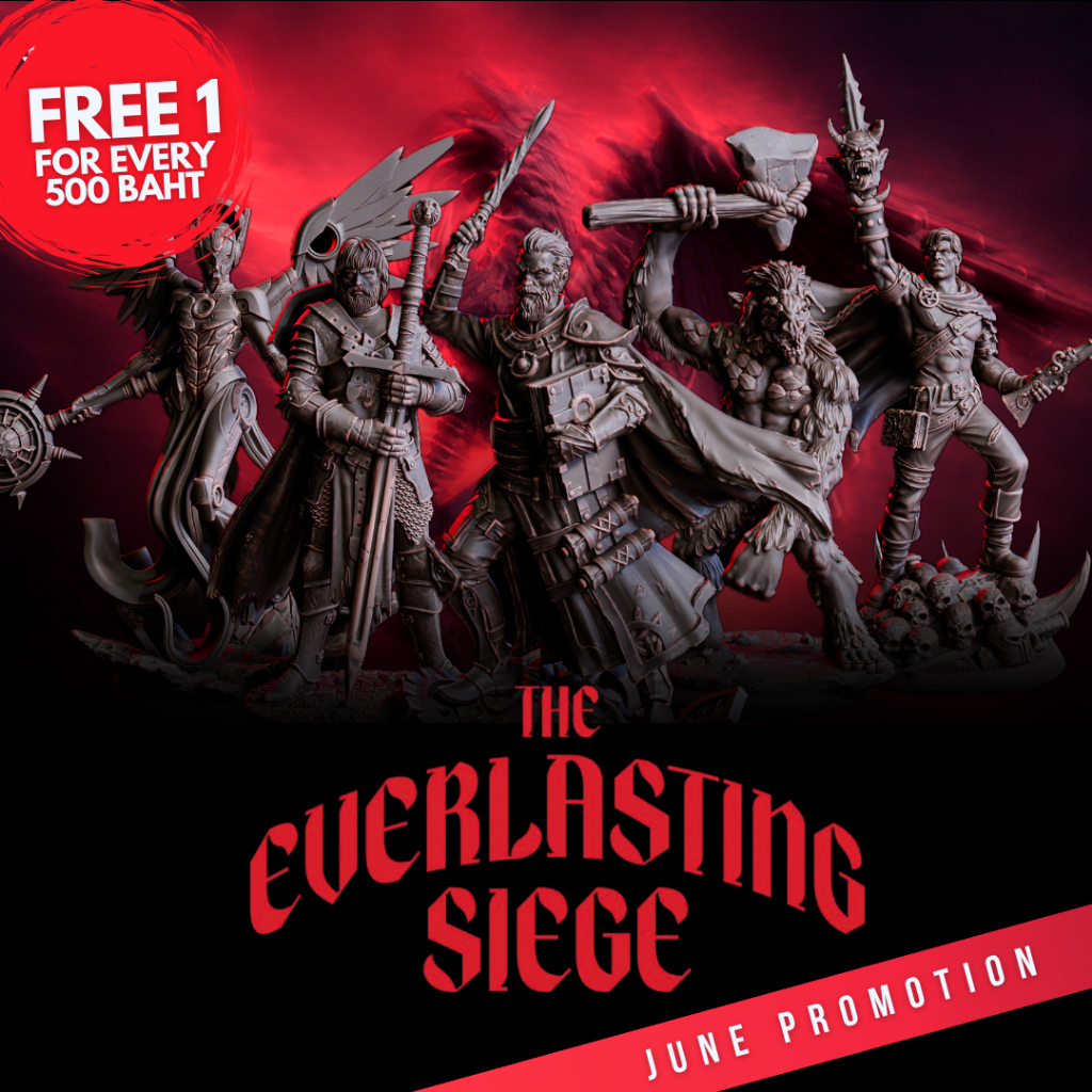 Free Gift [ June 2026 ] - ยอดซื้อครบทุกๆ 500 บาทรับฟรี สุ่มโมเดล จาก Set "The Everlasting Siege" พร้อมลุ้น Secret ในเซ็ต