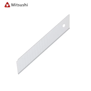 mitsushi ชุดใบมีดคัตเตอร์สำรอง 10 ชิ้น ทำจากเหล็กกล้าคาร์บอนคมกริบ