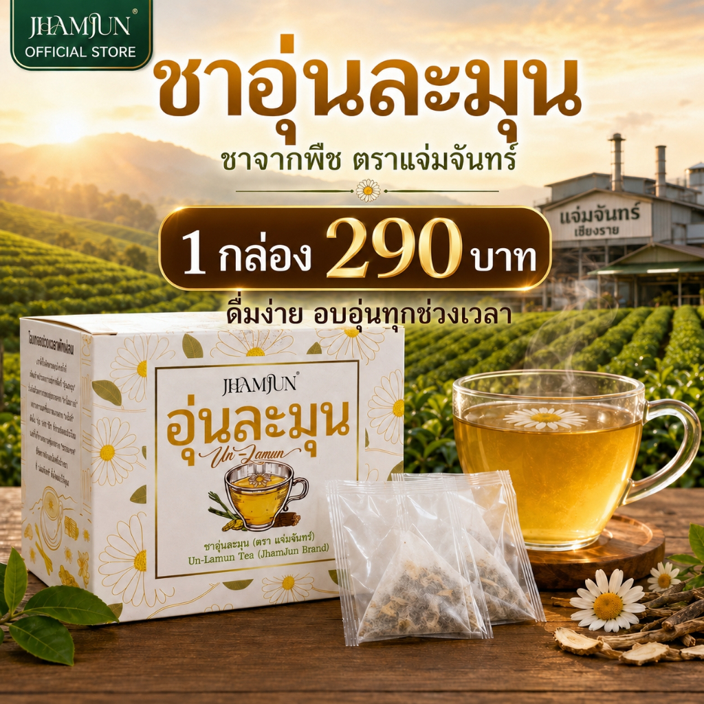 ชาสมุนไพรอุ่นละมุน  พยาบาลแจมจัง (แจ่มจันทร์)