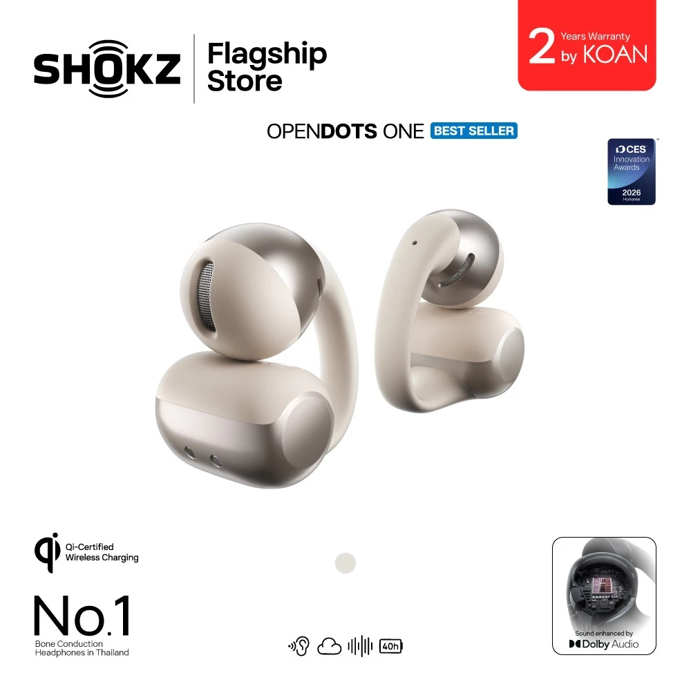 Shokz OpenDots One หูฟัง Open-Ear Clip-On ไร้สาย thumbnail 4