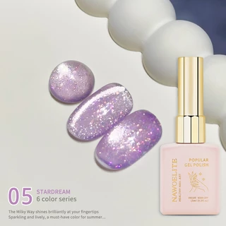Nawoelite สีแม่เหล็ก สีทาเล็บ สีทาเล็บเจล เจลทาเล็บตาแมว StarDream 6 สี สีโปร่งแสงสวยสดใส ต้องมีสำหรับหน้าร้อน ติดทนนาน