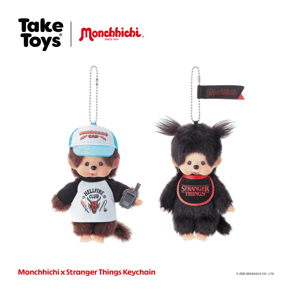 Monchhichi X Stranger Things Keychain - พวงกุญแจ