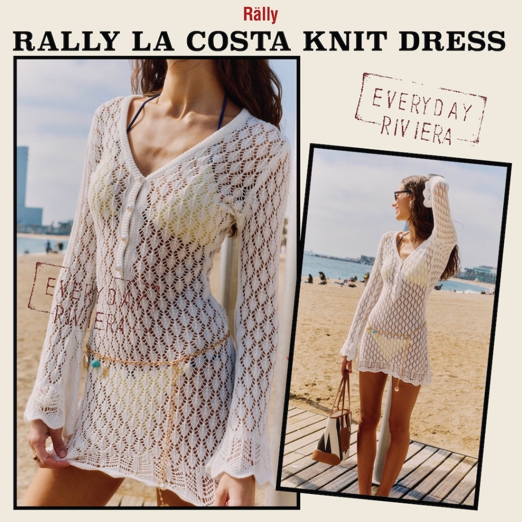 Rally La Costa Knit Dress - เดรสสั้นผ้าไหมพรม