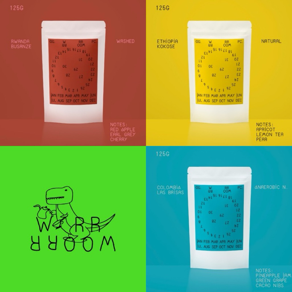 Wonderroom - เมล็ดกาแฟคั่วอ่อน Triple Pack Roaster's Pick 3 ตัว (Light Roast)