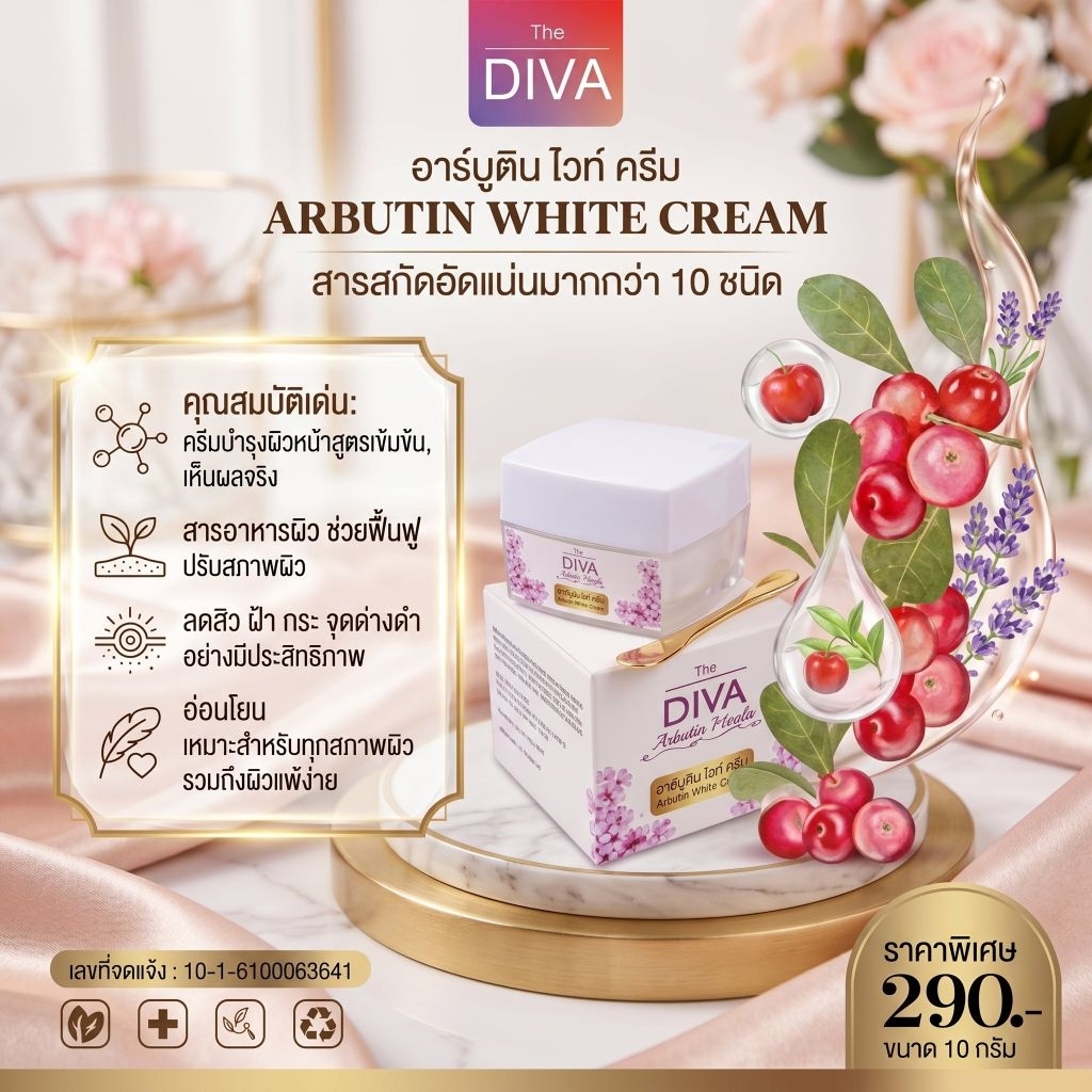 Arbutin white Cream(อาหารผิว)
