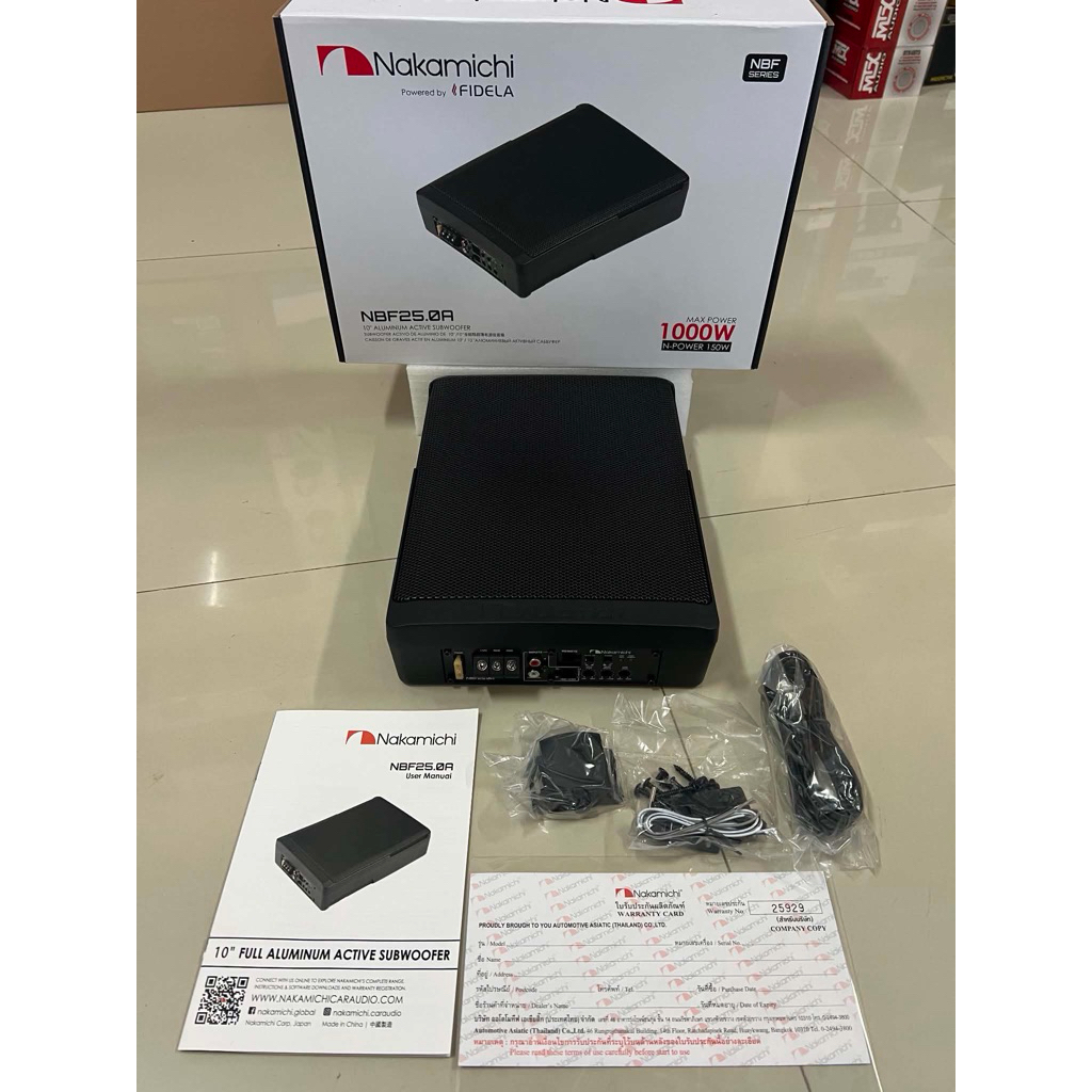 4750บาท 10นิ้ว Subbox NAKAMICHI รุ่น NBF25.0A Subbox ติดรถยนต์