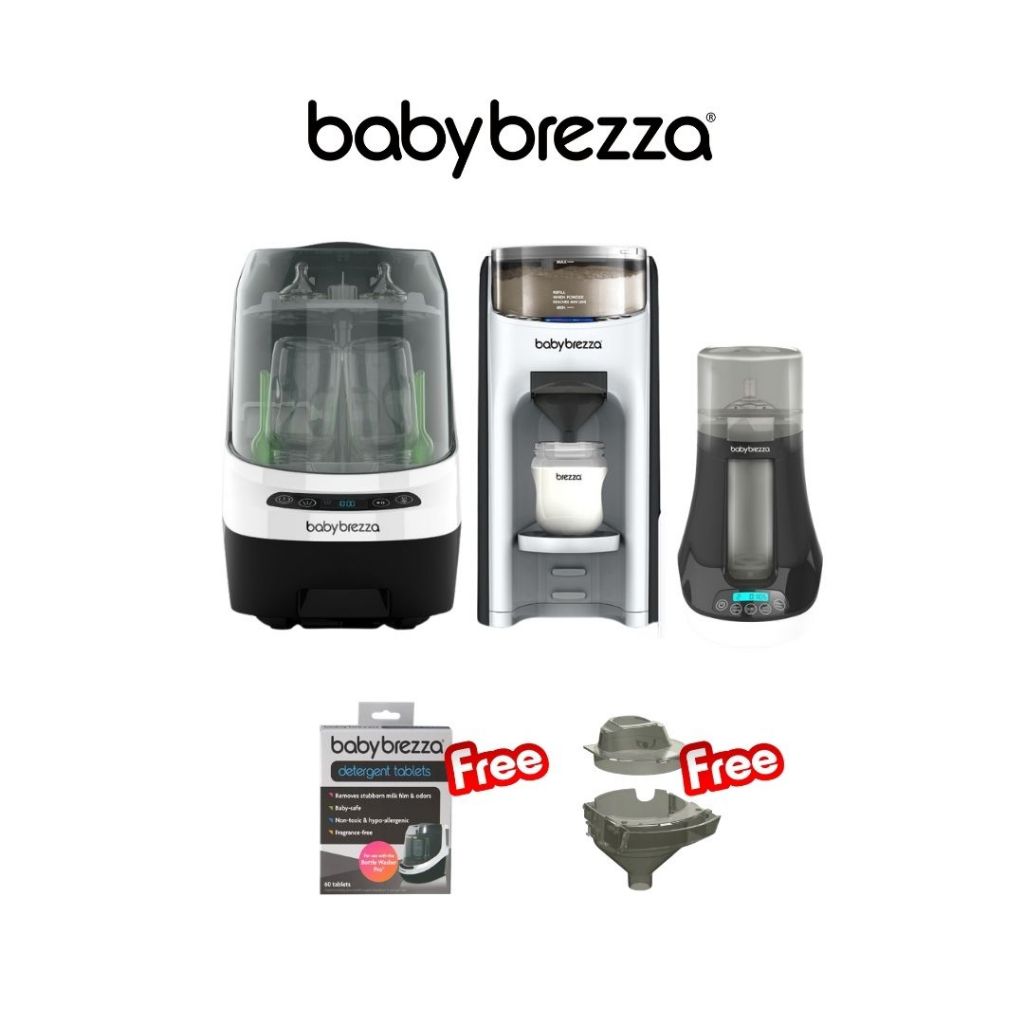 Baby Brezza Bottle Washer +FPA + Bottle warmer (Free 60 ct tablet pack inside box +1 funnel&top)All-IN-1