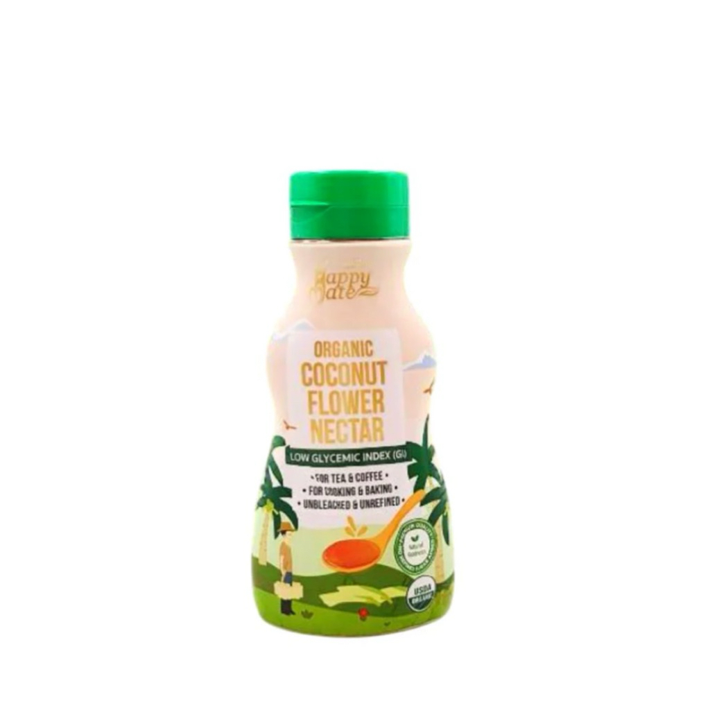 Happy mate Organic Coconut Flower 365g/Organic  น้ำตาลจากดอกมะพร้าว
