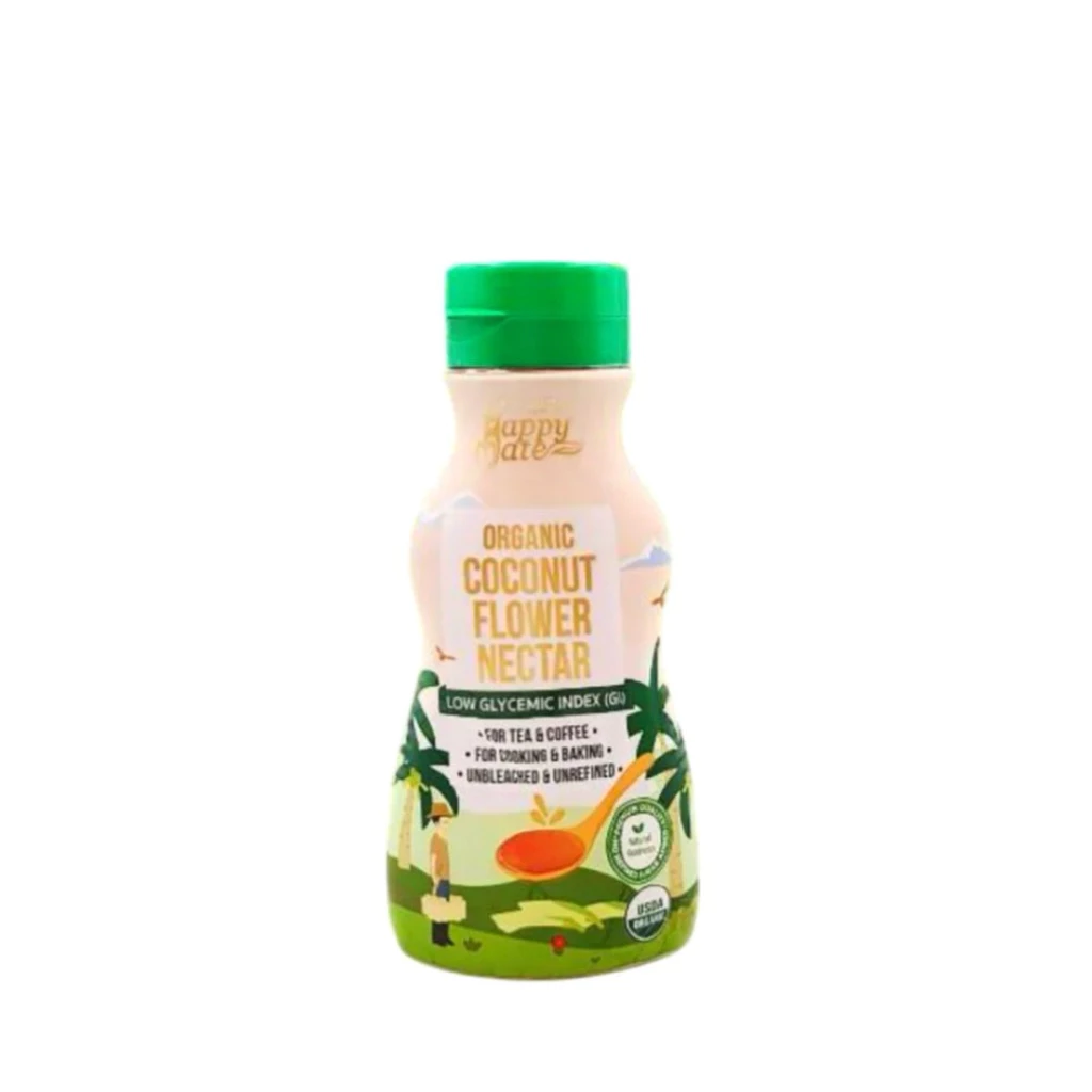 Happy mate Organic Coconut Flower 365g/Organic น้ำตาลจากดอกมะพร้าว
