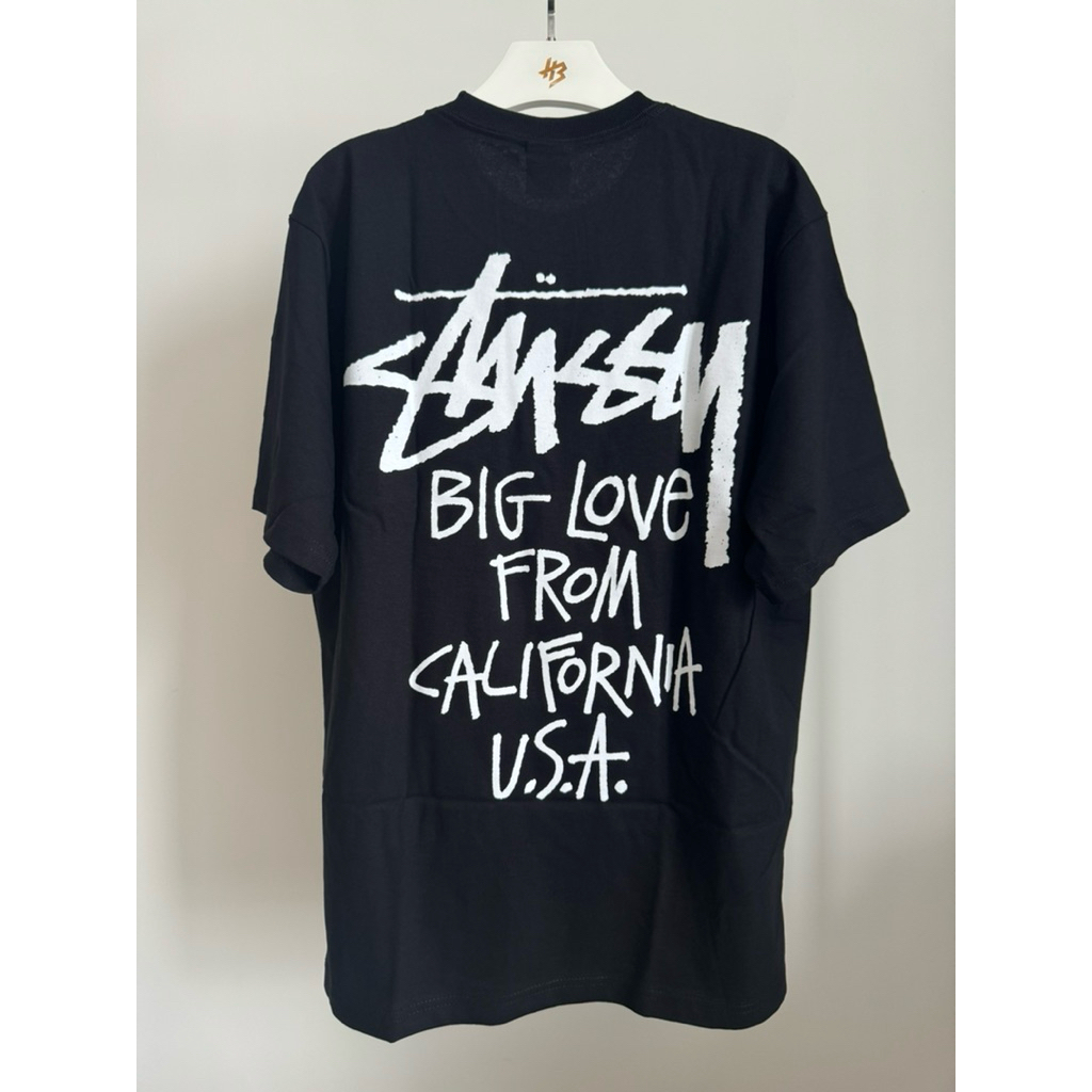 [ของแท้] STÜSSY BIG LOVE TEE BLACK พร้อมส่ง