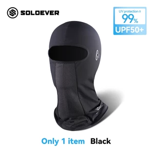 SOLOEVER โม่ง ผ้าบัฟกันแดด หมวกกันแดด หายใจ ผ้าปิดหน้า สะดวก ผ้าคุมหน้า กันรังสียูวี หมวกกันแดด หายใจ ผ้าปิดหน้า สำหรับข