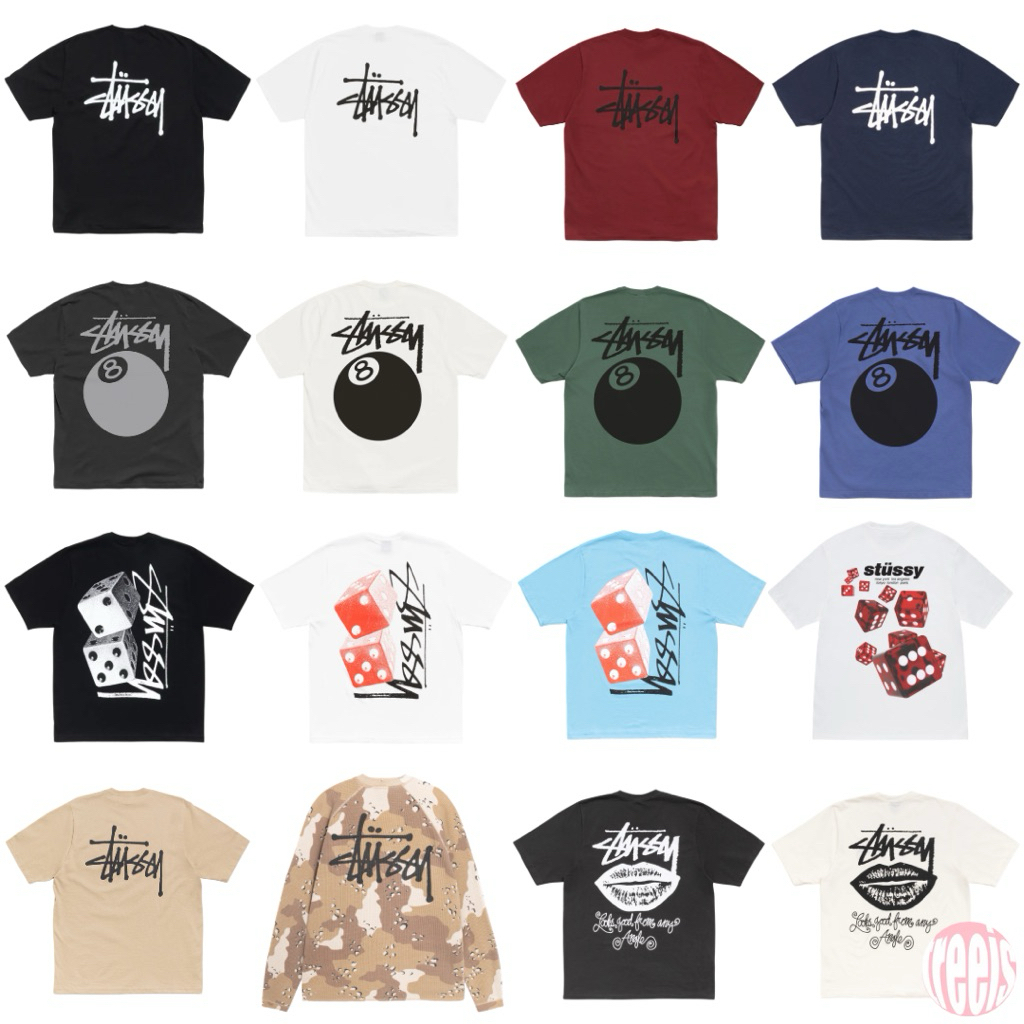 [ลด 20% ทักแชท] เสื้อยืด Stussy Basic 8 Ball Dice Tee US🇺🇸 (ของแท้ 100%)