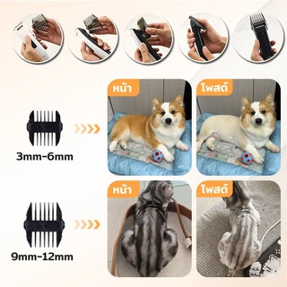 【Ketzuzu】CODOS ปัตตาเลี่ยนตัดขนสัตว์เลี้ยง การเล็ม/โกน/ดัน เครื่องตัดขนสุนัข เสียงเบา ใช้งานง่าย