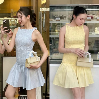 3pcs.basket Soufflé Dress เดรสสั้น