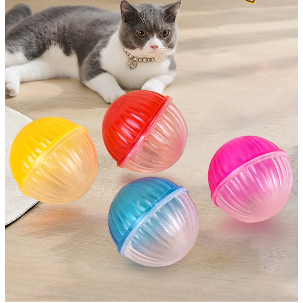 AL-2975 ของเล่นแมว ลูกบอล มีกระดิ่ง เสียงกรุ้งกริ้ง เเมวชอบ กระตุ้นสัญชาตญาณนักล่า สนุก พร้อมส่ง