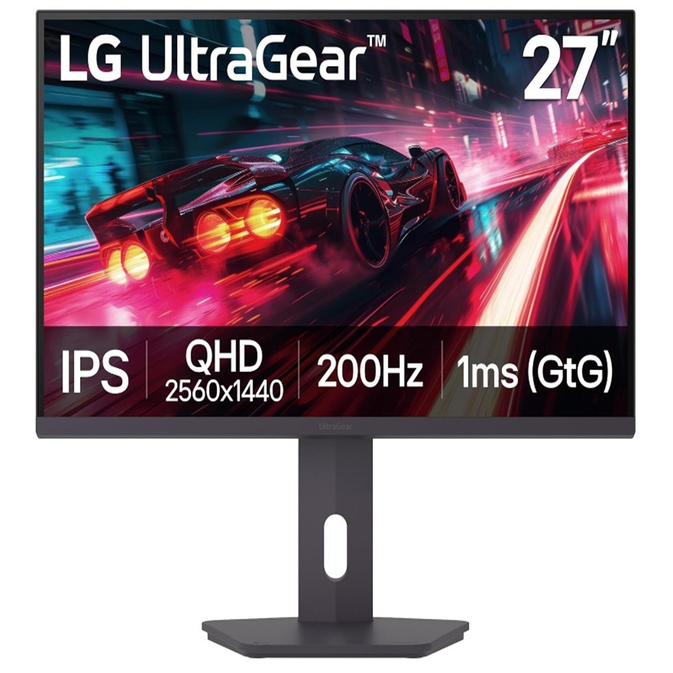 LG UltraGear Gaming Monitor 27G610A-B.ATMQ - 27"/2K/IPS/200Hz/1ms/FreeSync Premium/3Y*3 MNL-002481