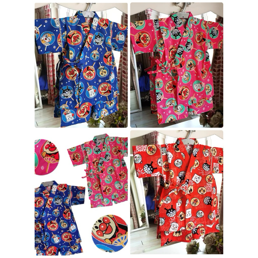 ชุดยูกะตะอันปังแมน (รุ่นนี้ ของเด็ก)⭐️ ลายใหม่เข้าเพิ่มแล้วค่ะ ⭐️✅พร้อมส่ง✅ ของผู้ใหญ่มีนะคะ