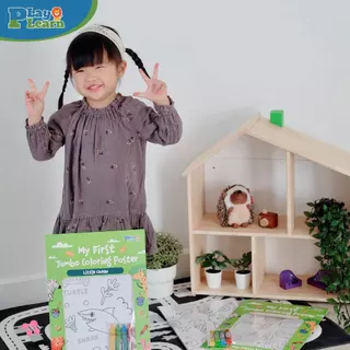 Play Plearn Kid ชุดโปสเตอร์ระบายสีพร้อมสีในชุด My First Jumbo Coloring Poster เหมาะสำหรับเป็นของขวัญ