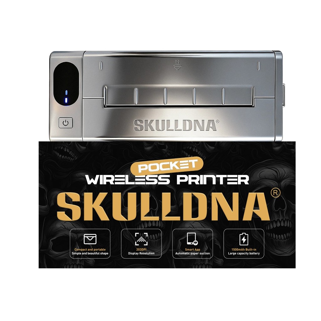 เครื่องลอกลายSKULLDNA Mini Wireless Printer