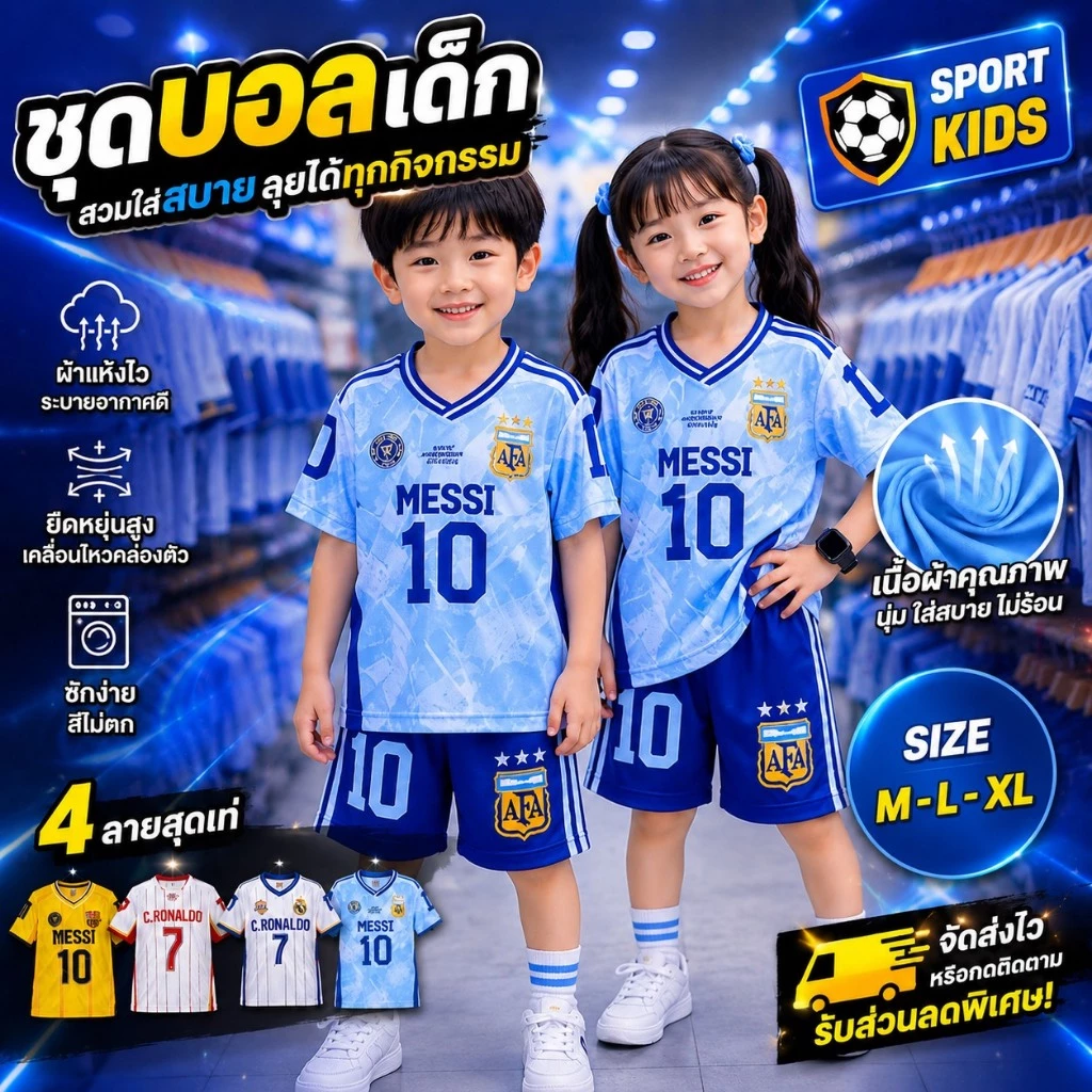 ชุดเซ็ทเด็ก เนื้อผ้าไมโคร นิ่มลื่น ใส่สบาย