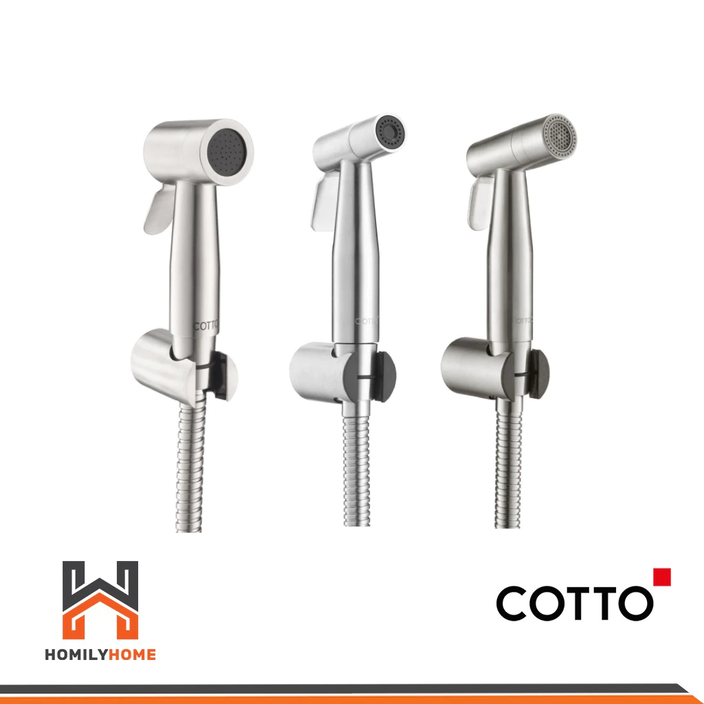 COTTO สายฉีดชำระสแตนเลส รุ่น CT9901#SA(HM) CT9902#SA(HM) CT9914#SA(HM) สายฉีดชำระสีโครเมี่ยม สายชำระ