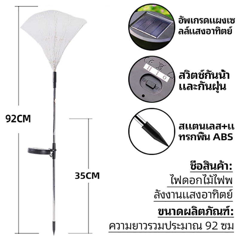 โซล่าเซลล์ LED 120/150 ดวง ไฟตกแต่งสวน กันน้ำ IP65 ประหยัดไฟ คริสต์มาส ปีใหม่ ติดสนาม กลางแจ้ง