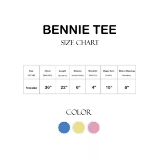 BENNIE TEE - เสื้อแขนจั๊มพาสเทล ผ้าเนื้อนุ่ม (พร้อมส่ง)