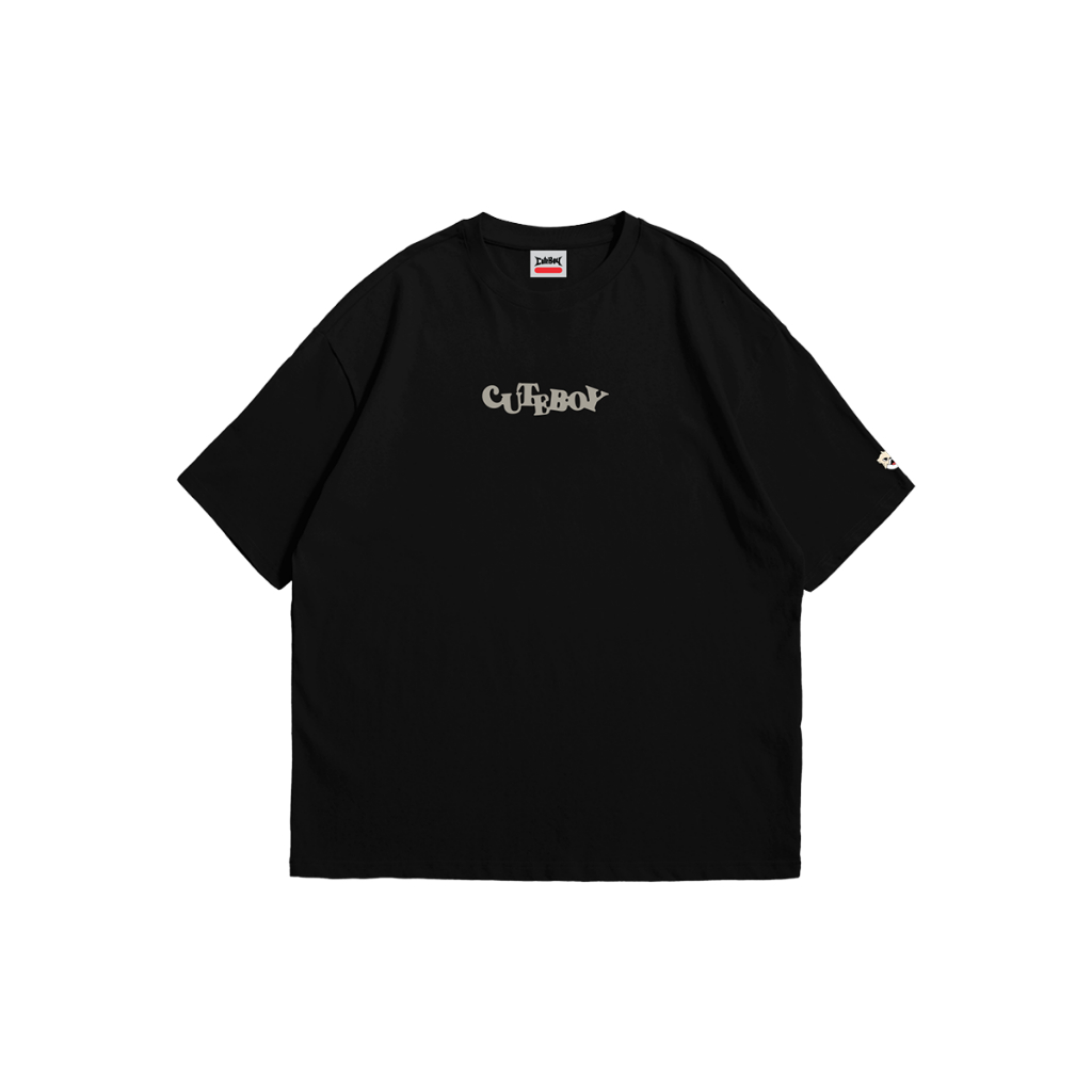 CuteBoy | CB Cat’ Floating  [Black] T-Shirt เสื้อยืด แขนสั้น ทรงโอเวอร์ไซส์