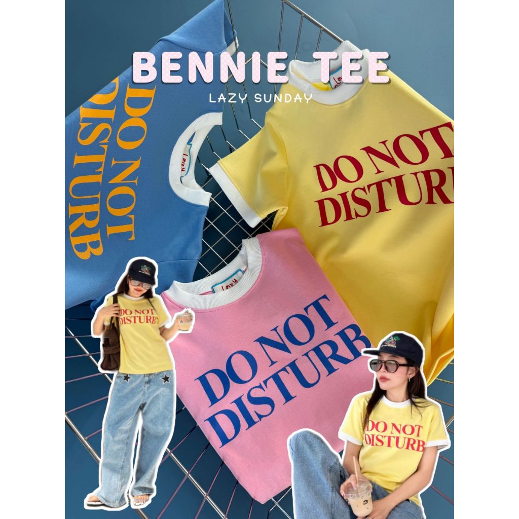 Lazy - cc - BENNIE TEE - เสื้อแขนจั๊มพาสเทล ผ้าเนื้อนุ่ม (พร้อมส่ง)