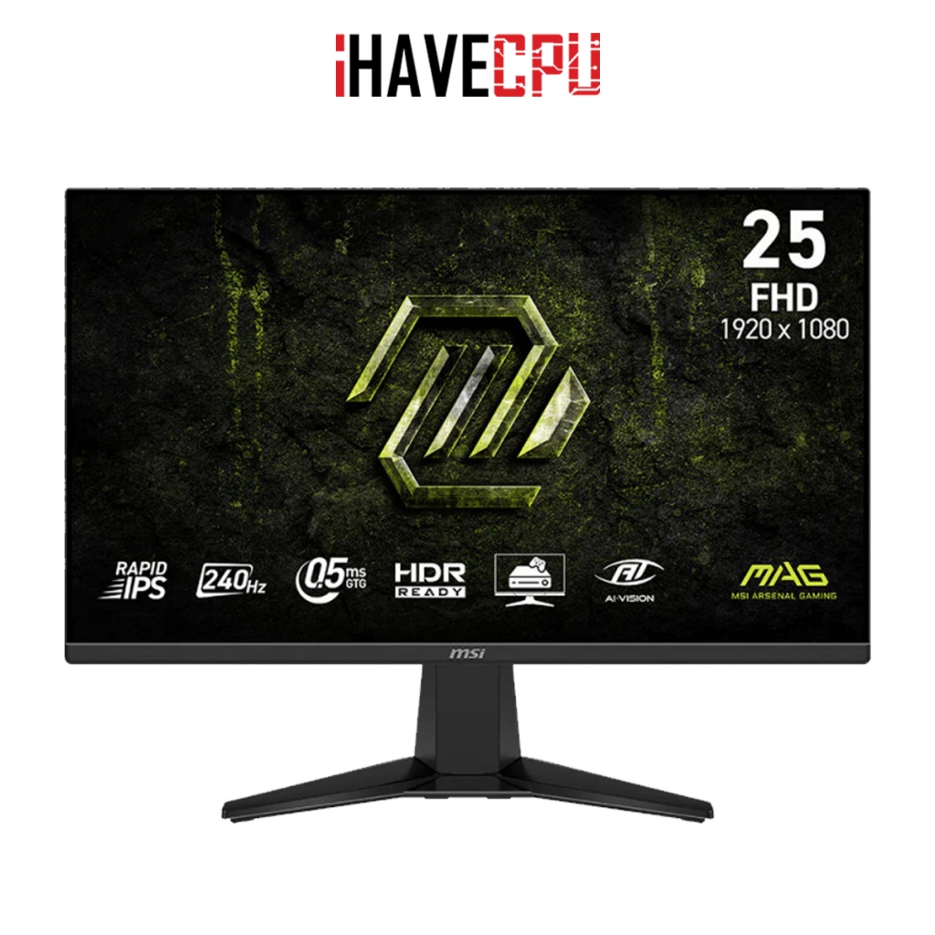 จอมอนิเตอร์ (monitor) iHAVECPU MSI MAG 255F X24 - 24.5 RAPID IPS FHD 240Hz