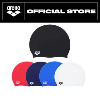 ARENA หมวกว่ายน้ำ กันน้ำผู้ใหญ่ซิลิโคน สีเดียว หมวกว่ายน้ำหญิง หมวกว่ายน้ำชาย AASCS13