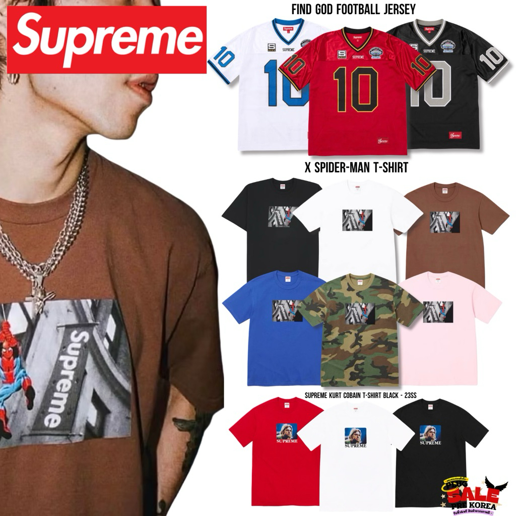 [🇰🇷Preorder สอบถามก่อนสั่งซื้อ] เสื้อยืด Supreme x Spider-Man T-Shirt