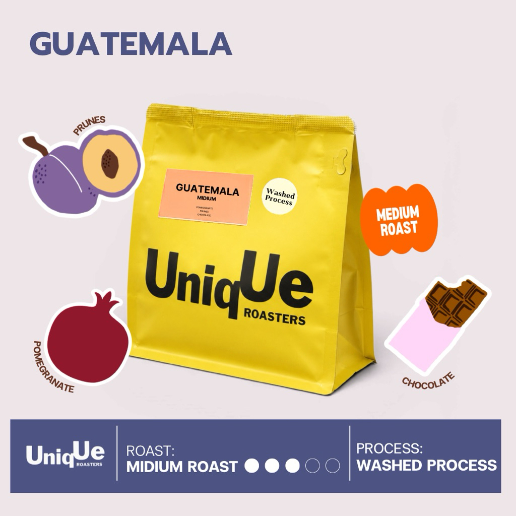 เมล็ดกาแฟคั่วกลาง - กัวเตมาลา Guatemala Medium Roast (Washed Process)