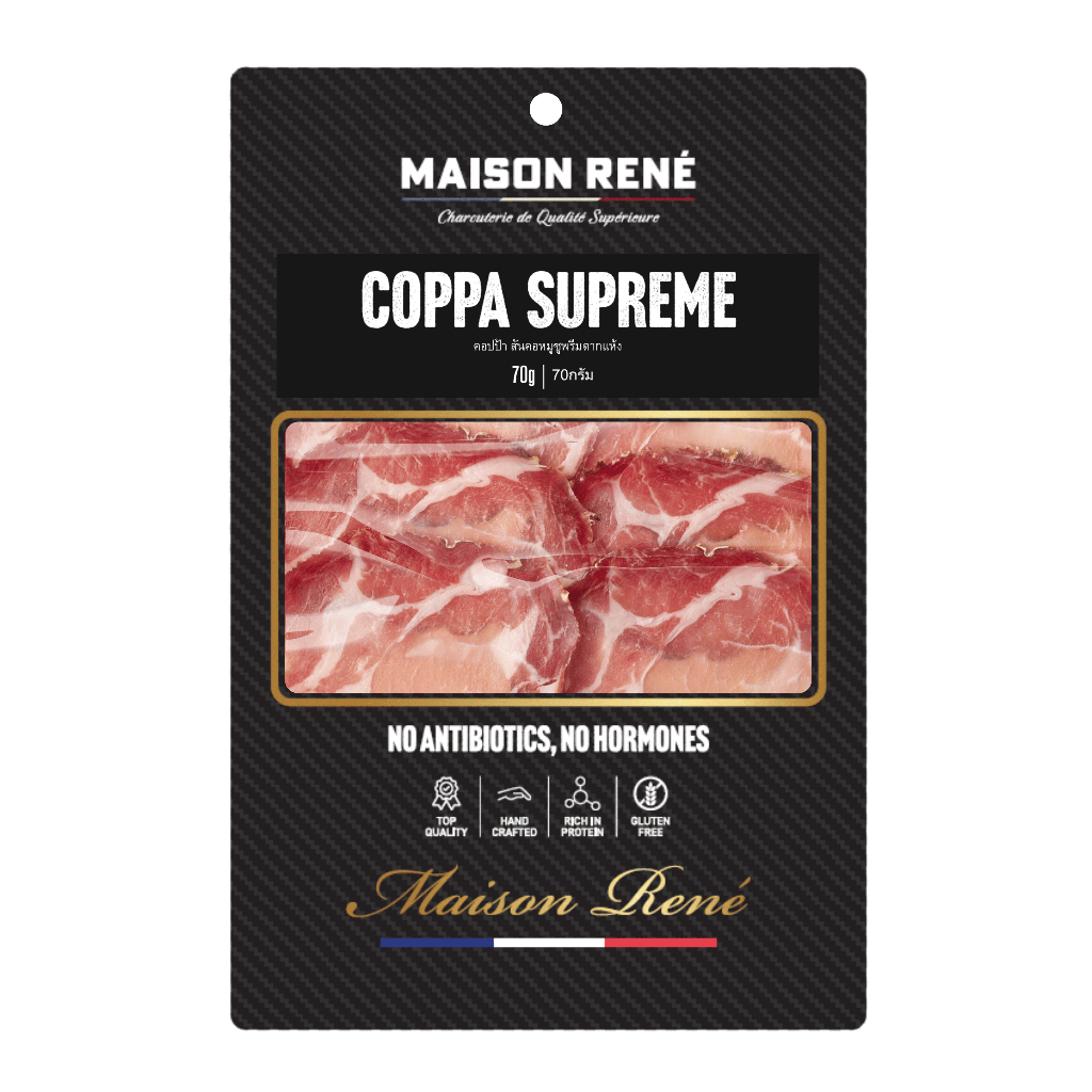 Coppa Supreme pre-sliced 70g คอปป้า ซูพรีม สันคอหมูซูพรีมตากแห้ง 70 กรัม