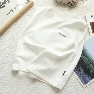 Babyonline(Y292)J5-2H4 (ส่งด่วน1วัน)เสื้อกล้ามแขนกุดสำหรับเด็กลายสุดเท่ ผ้าฝ้าย นิ่ม ระบายอากาศ