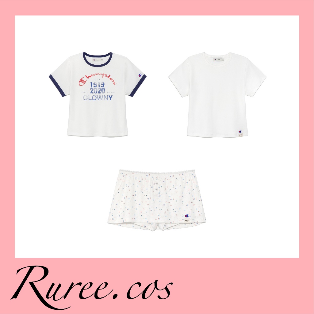 [พร้อมส่ง/ของแท้] Glowny x Champion - Ringer T-Shirt