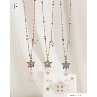 Trophies.co - Secret Star Necklace สร้อยคอจี้ดาวไข่มุก secret star collection