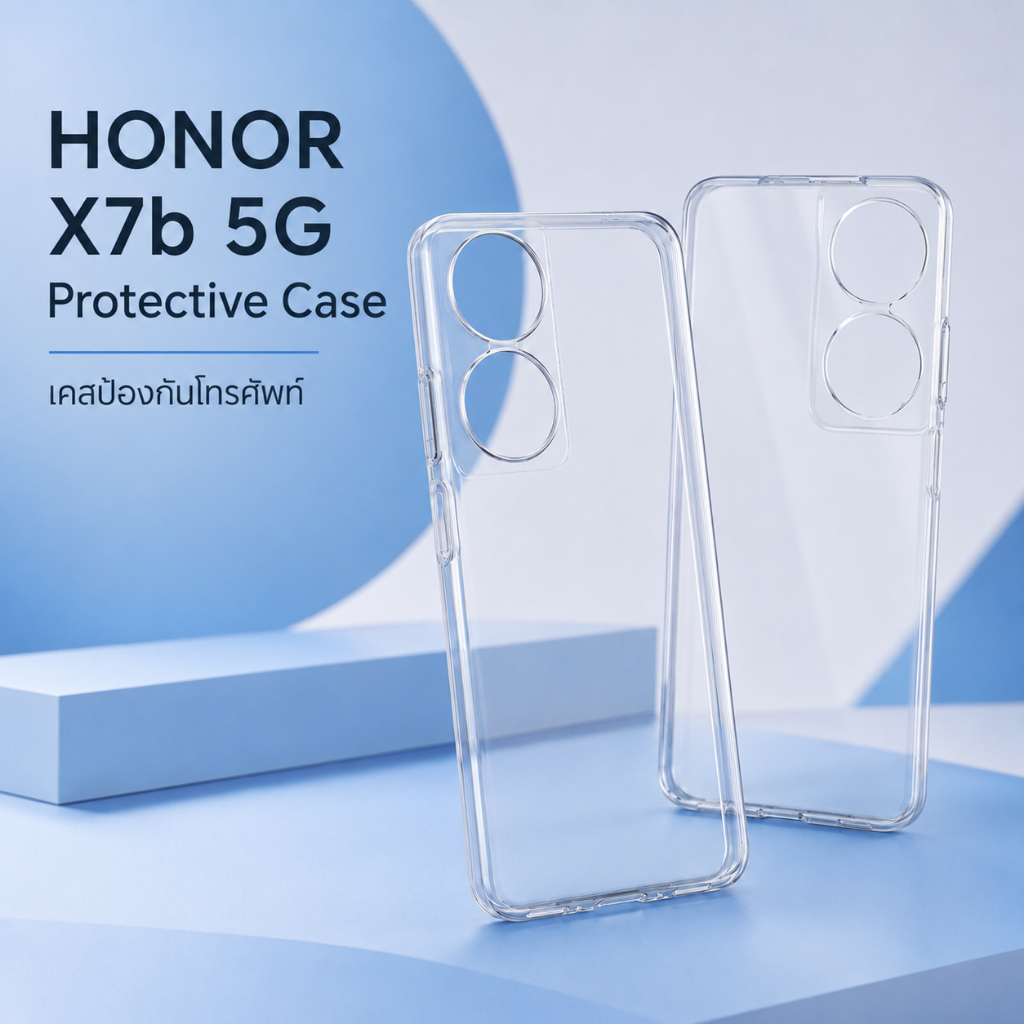 เคสโทรศัพท์ (เคสใส/งานแท้) สำหรับแบรนด์ HONOR รุ่น X5 Plus, X6, X6A, X7, X7A, X7B, X7C, X7D, X8, X8A