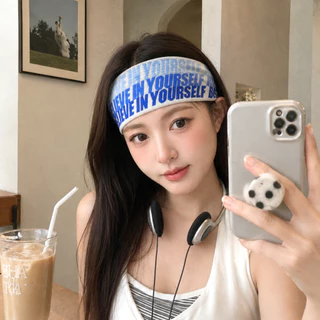 LUCKYROSE ผ้าคาดผม การออกกำลังกาย โยคะ ดูดซับเหงื่อ แถบคาดศีรษะ