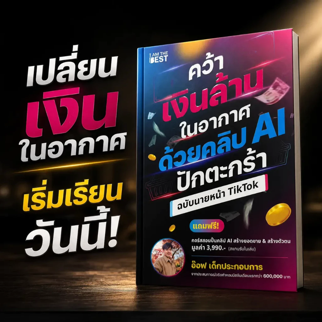 หนังสือ คว้าเงินล้านในอากาศ ด้วยคลิป AI ปักตะกร้า SP604 thumbnail 9