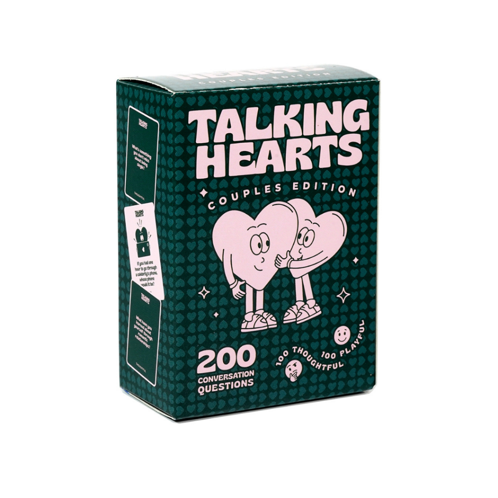 Talking hearts Board game - Conversation Cards - Couple Card Game for Date Nights & Travel Adventure