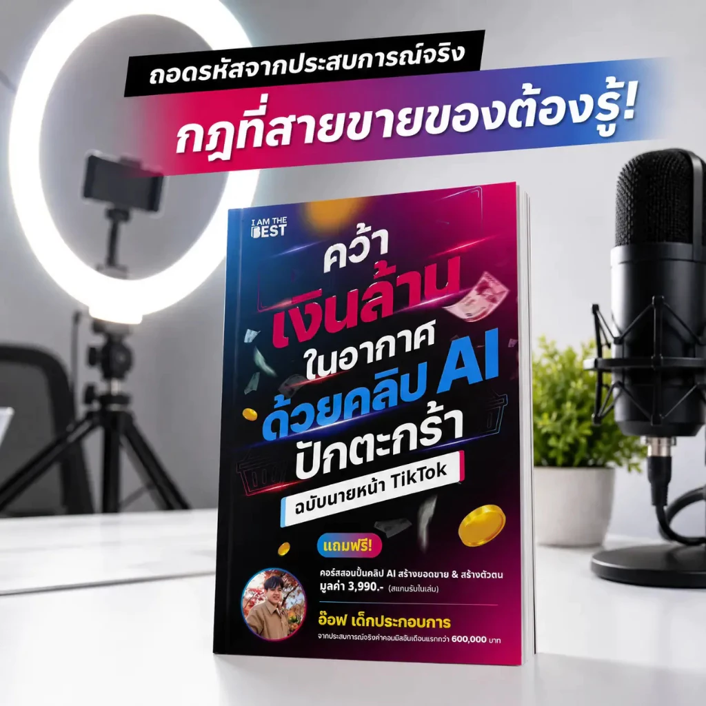 หนังสือ คว้าเงินล้านในอากาศ ด้วยคลิป AI ปักตะกร้า SP604 thumbnail 7