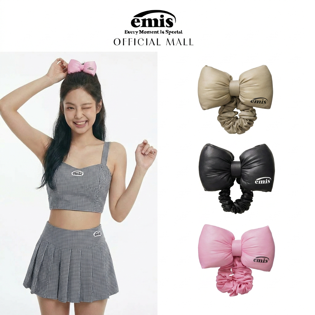 EMIS PADDED RIBBON HAIRTIE 3 colors