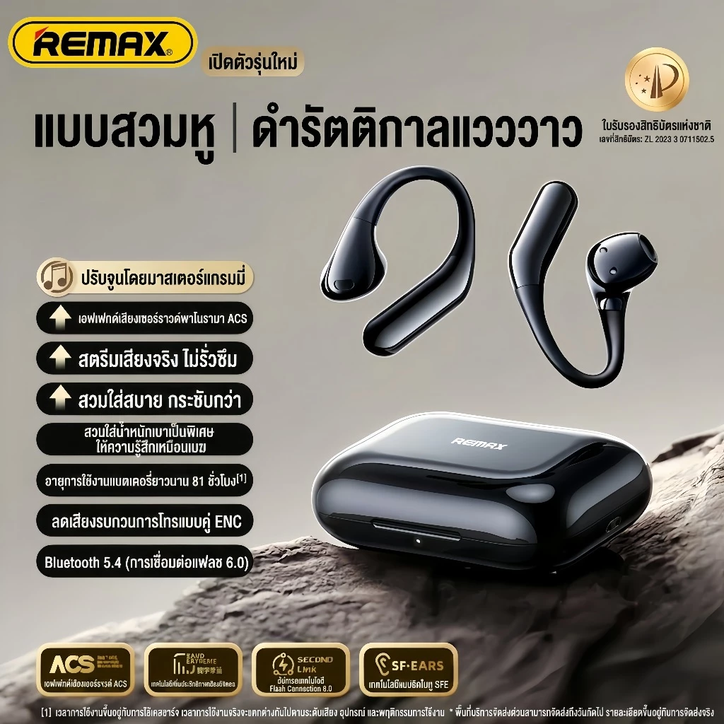 REMAX Open Buds หูฟังบลูทูธไร้สาย Bluetooth 5.4 TWS P15