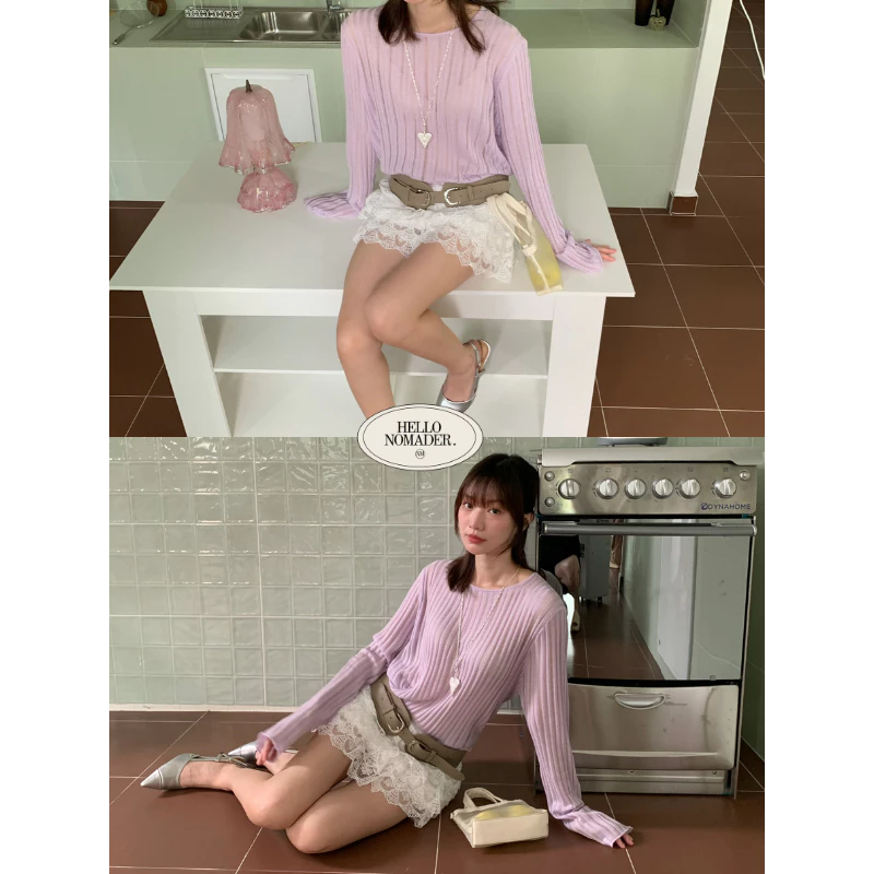 NOMADE.& พร้อมส่ง Maison June Top {เสื้อแขนยาวสีพาสเทล}