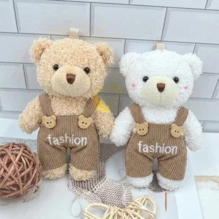 (มีส่งด่วน) tokyosellectedพวงกุญแจน้องหมีใส่ชุดเอี๊ยม จี้ตุ๊กตา ที่ห้อยกระเป๋า(T2621)