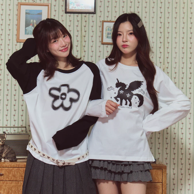 betwenty.my - Lost in Fairyland tee Oversized Long Sleeve โอเวอร์ไซซ์แขนยาว