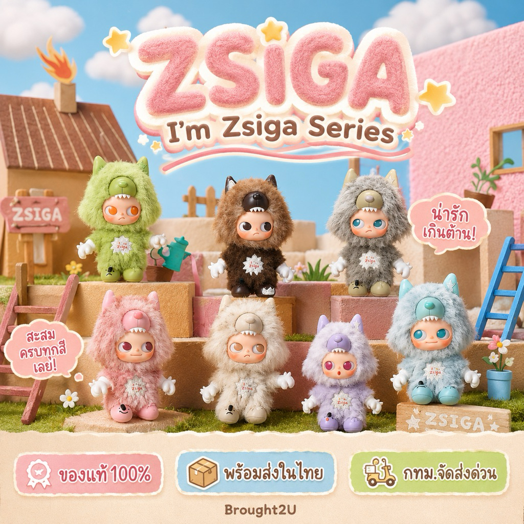 [ยน775👑🌟] ZSIGA I’m Zsiga Series Plush Pendant