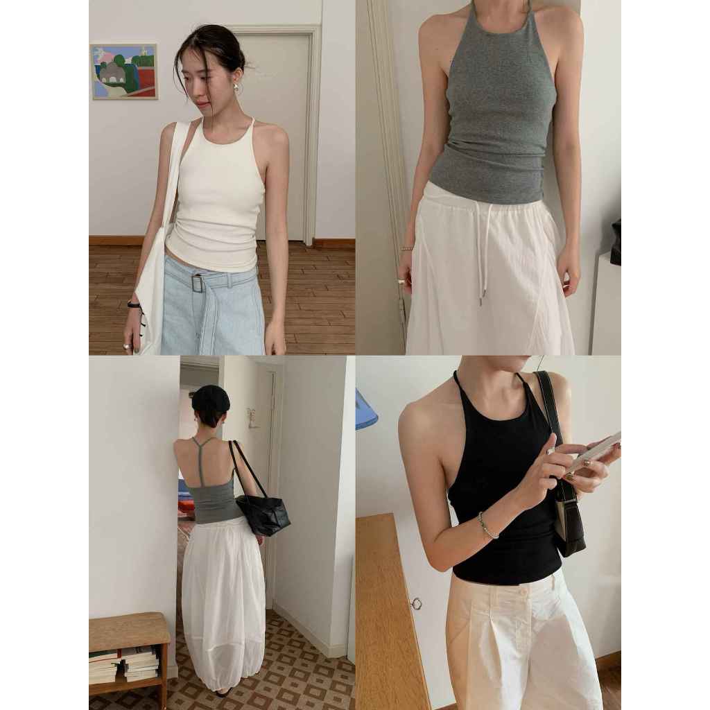 INBYIN - เสื้อกล้ามเว้าหลังผ้าหนานุ่ม Y-BACK TANK TOP - I3595