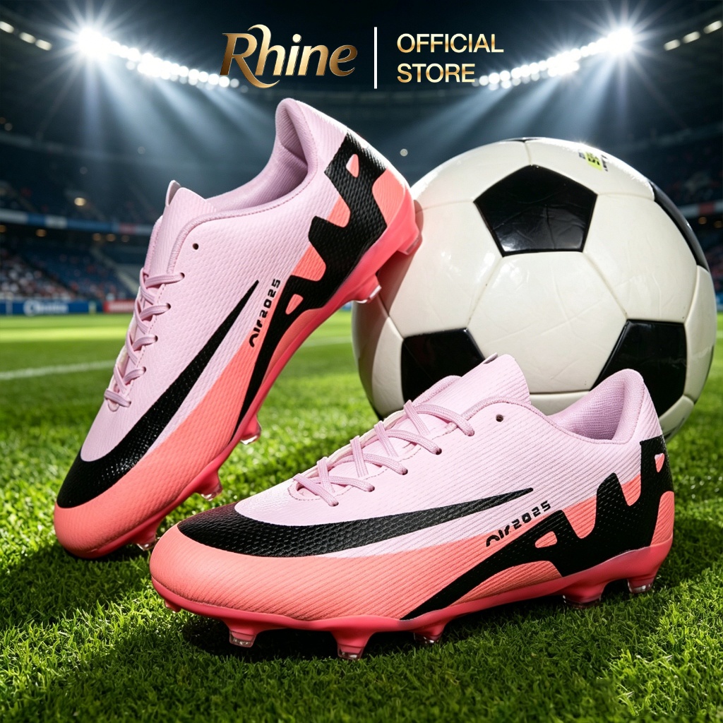 RHINE【บางกอกสปอต】【1-2 วัน】ส่งไวมากรองเท้าฟุตบอล สตั๊ด เด็กและผู้ใหญ่ สีเจ็บ ไซค์ 32-46 พร้อมส่ง รองเท้าฟุตซอล